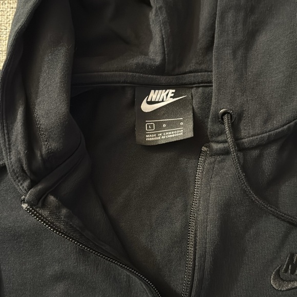 🖤 NWOT Nike Women's Full-Zip Hoodie – Flared Sleeve | Size Large - Picture 4 of 5